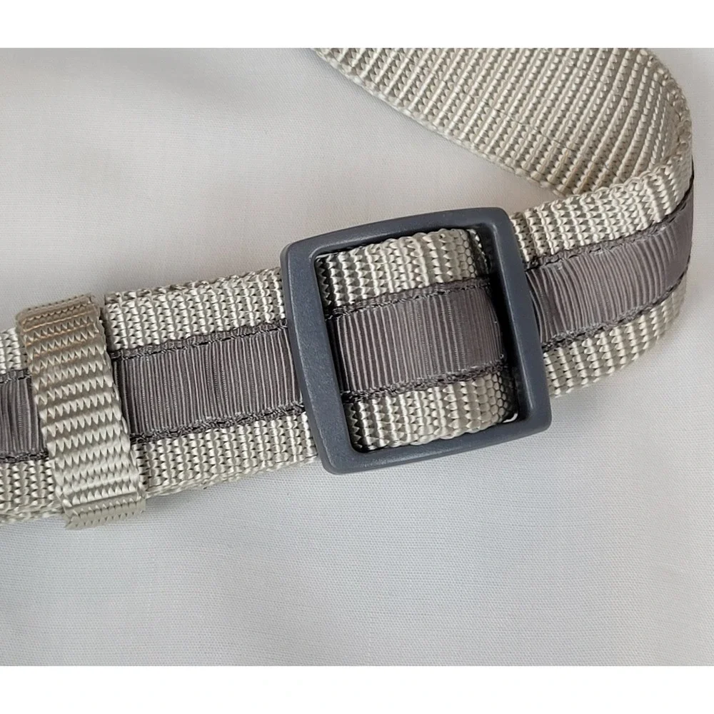 Martha Stewart Gray &‎ Tan Adjustable Nylon Large Dog Collar Size 20 (18-26in)